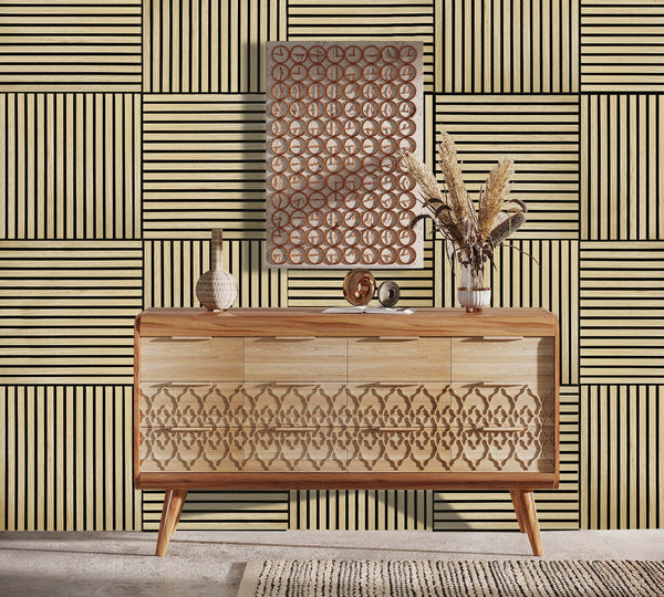 Square Acoustic Panel - Natural Oak