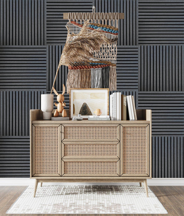 Square Acoustic Panel - Black Oak