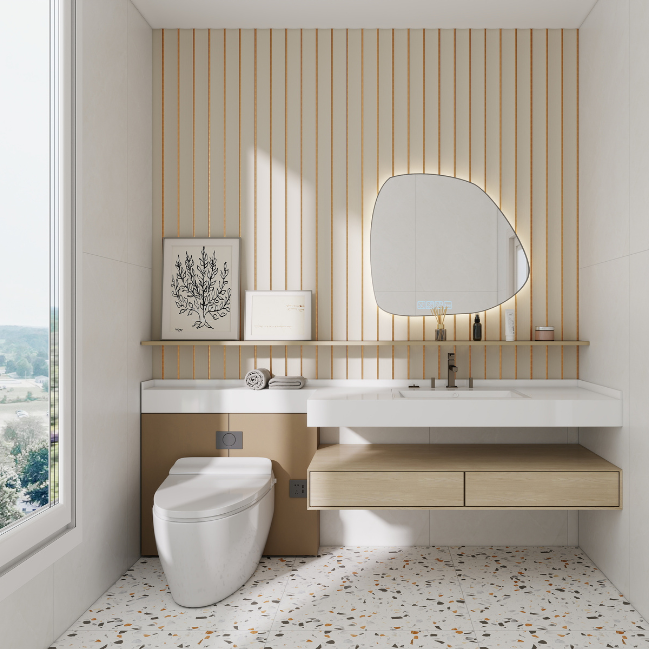 Aluvo Curved Slats Cream