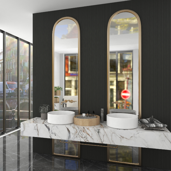 Aluvo Half Round Black