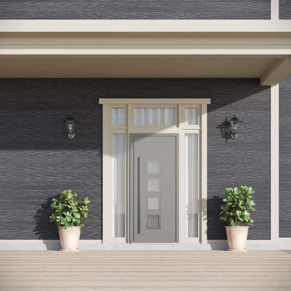 Neowall Anthracite composite cladding panels for modern exterior wall design