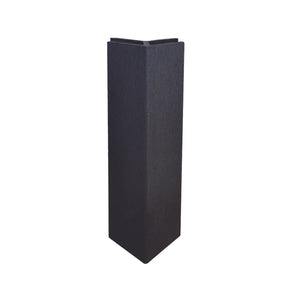 Anthracite grey cladding end trim for finishing exposed panel edges