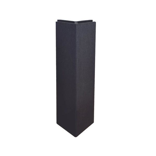 Anthracite grey cladding end trim for finishing exposed panel edges