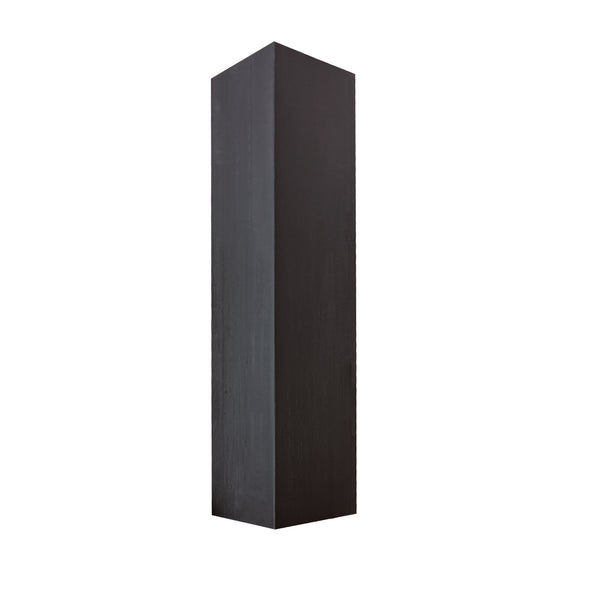 Anthracite grey composite edge seal for slat wall panels by Neowall for modern wall cladding