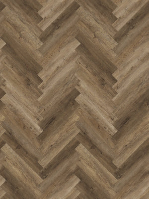 Ashton Brown herringbone wall panel design for modern interiors