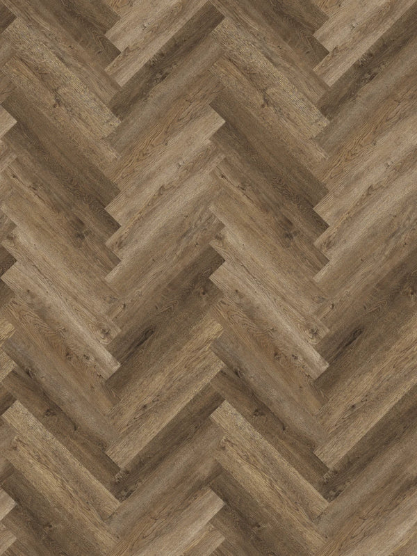 Ashton Brown herringbone wall panel design for modern interiors