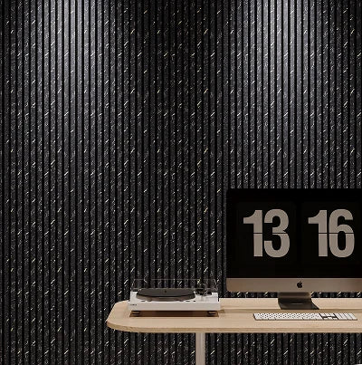 Acoustic Panel - Black Gold Marble