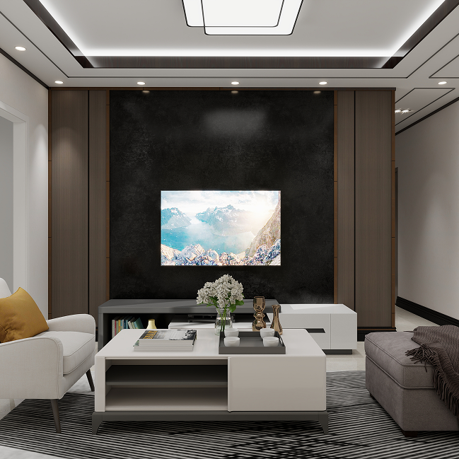 Neowall Vellura Black Concrete wall panels with industrial concrete-effect finish