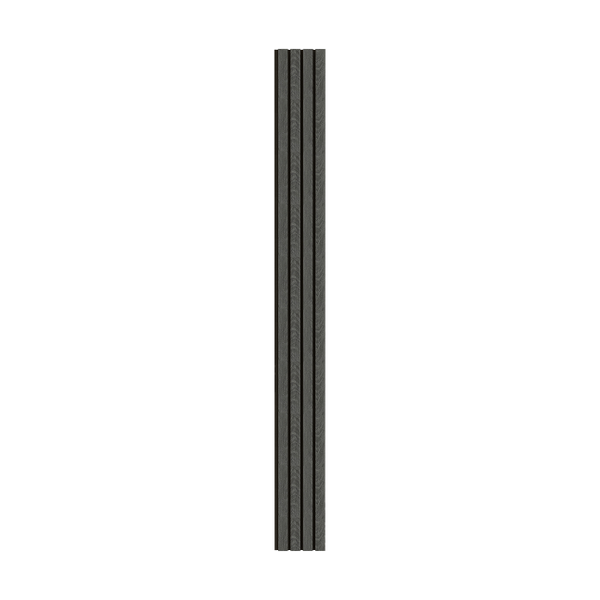 Aluvo 4 Slats Black Wood