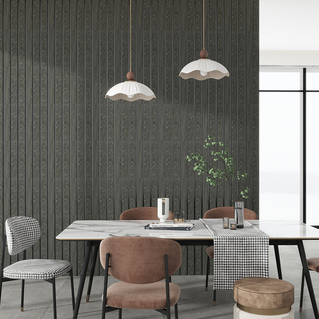 Aluvo 3 Slats Black Wood