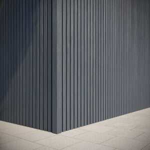 Neowall Blue Grey SlatWall edge seal trim for finishing panel edges cleanly