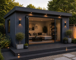 Composite SlatWall - Blue Grey