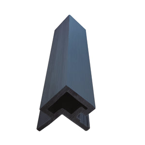 Neowall Blue Grey external trim for SlatWall panels with clean and seamless edge finishing