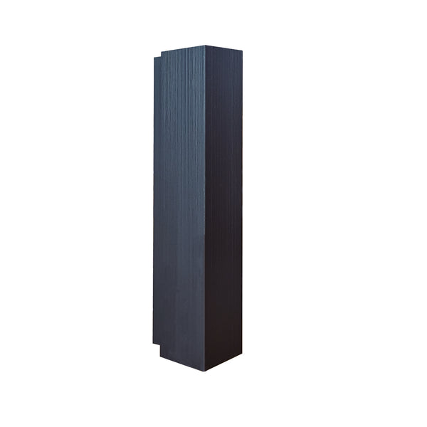 Blue grey composite external trim for slat wall cladding by Neowall