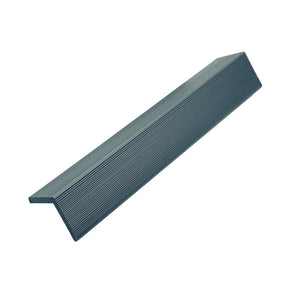 Blue grey edge seal for composite slat wall panels by Neowall for seamless wall finish