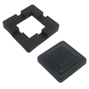 Cap and base for aluminium post fencing accessory