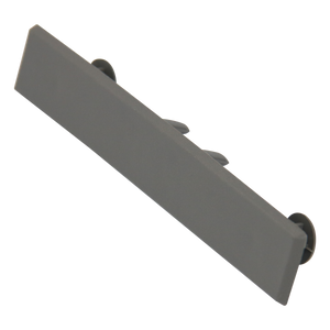 Cement grey composite decking end caps by Neowall for finishing exposed decking board edges