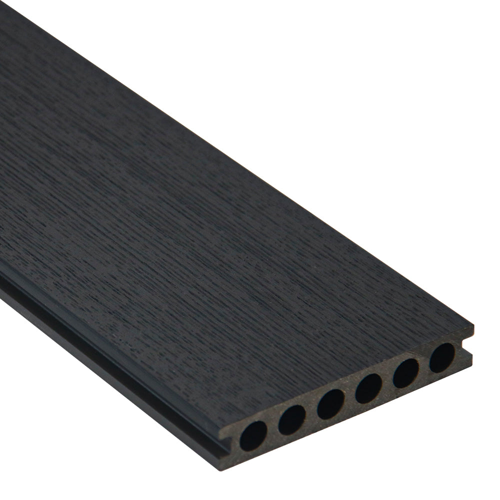 Neowall Co Extrusion Dual Decking Charcoal & Anthracite board for modern outdoor decking
