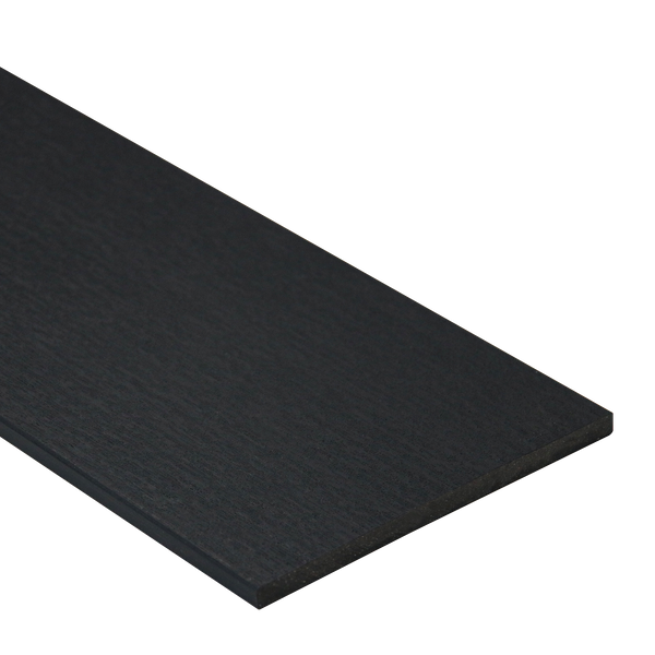 Charcoal composite decking fascia board by Neowall for outdoor deck frame covering