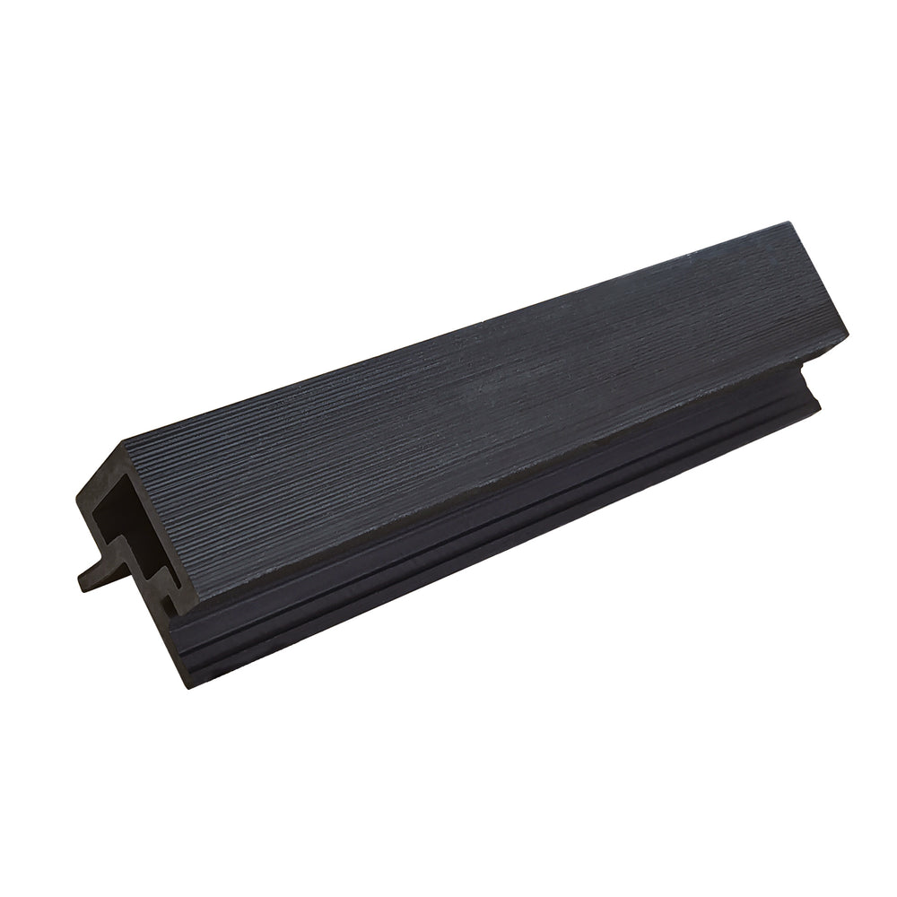 Neowall Charcoal external trim for SlatWall panels with clean edge finishing