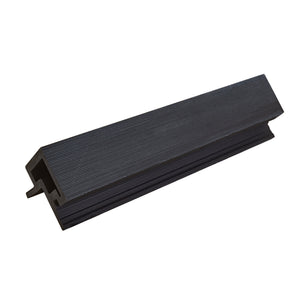 Neowall Charcoal external trim for SlatWall panels with clean edge finishing