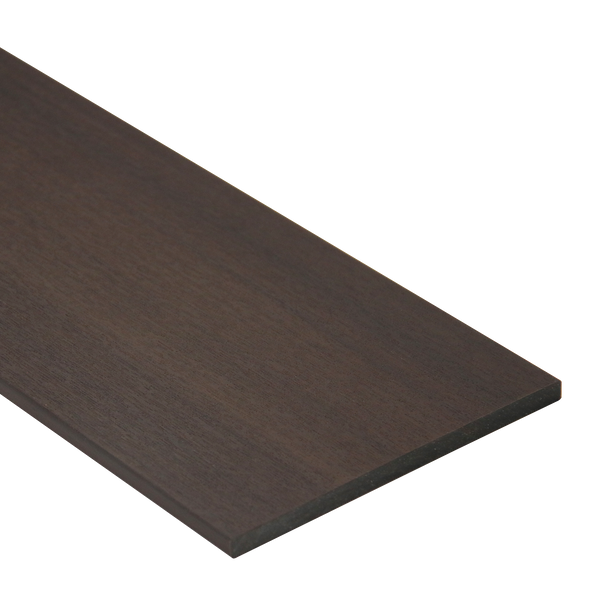 Choco brown composite decking fascia board by Neowall for outdoor deck frame covering