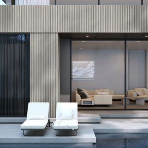 Neowall Composite SlatWall Natural wood effect wall cladding panel for feature walls