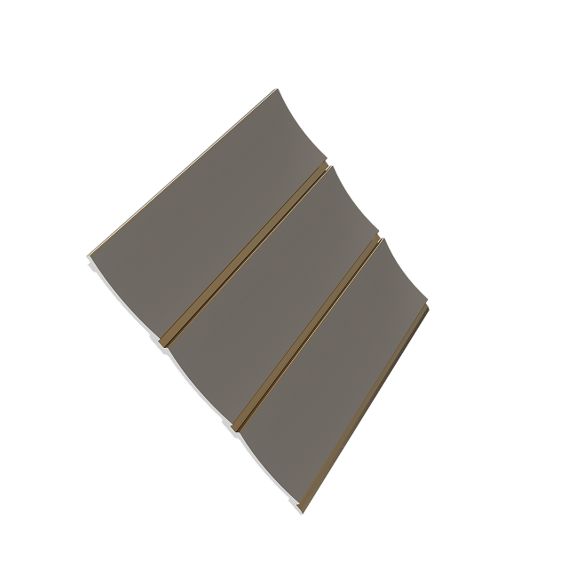 Aluvo Curved Slats Cream