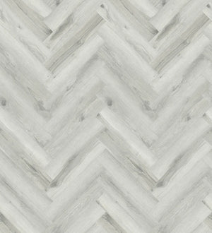 Dark walnut wood-effect herringbone flooring for luxury interiors
