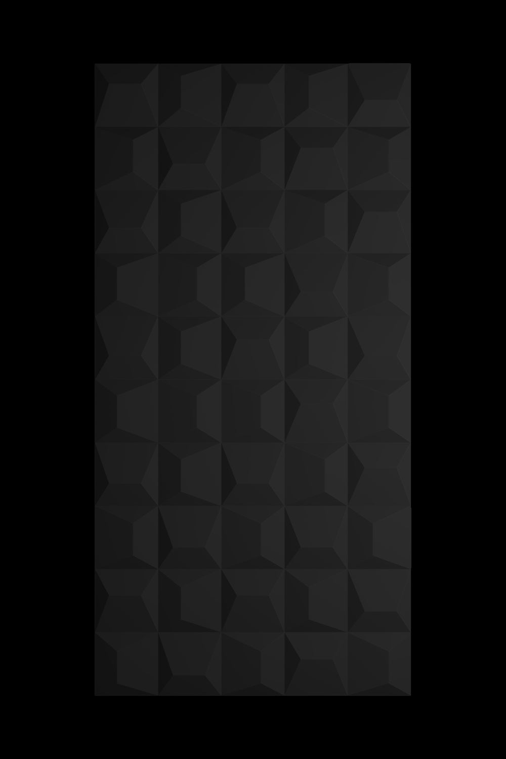 Midnight Black PU Stone Cube