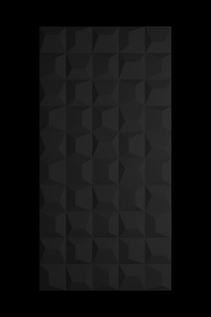 Midnight Black PU Stone Cube