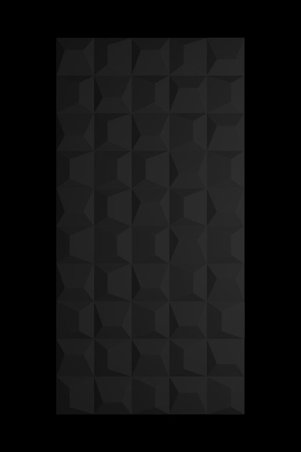 Midnight Black PU Stone Cube