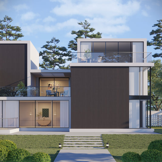 Composite SlatWall - Chocolate Brown
