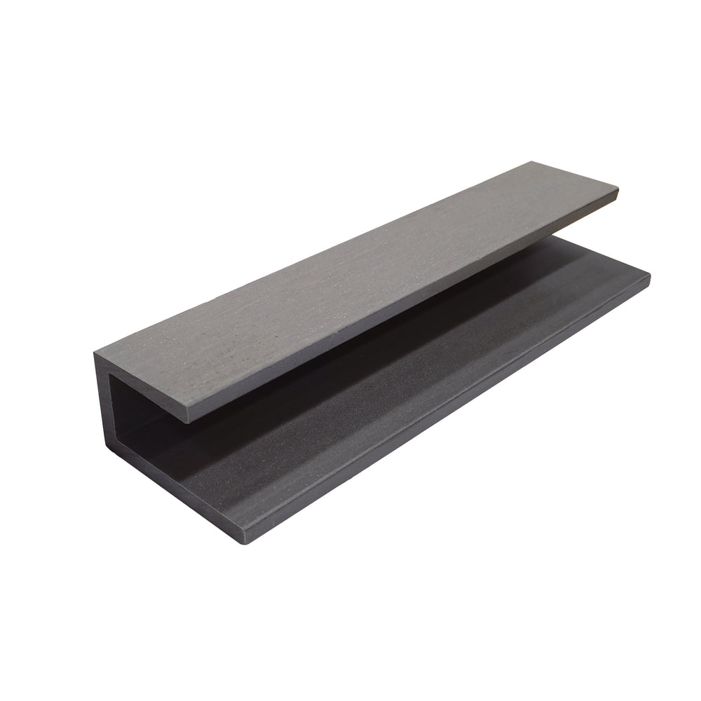 Neowall grey U trim for composite cladding panels edge finishing