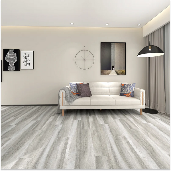 Light Grey Oak SPC flooring UK waterproof wood effect flooring