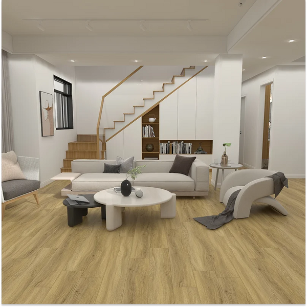 Medium Oak SPC flooring UK waterproof wood effect flooring