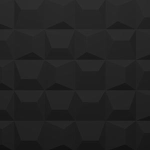 Midnight Black PU Stone Cube
