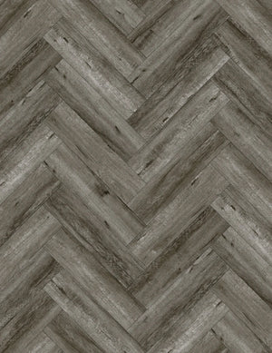 Midnight grey herringbone wall panel design for modern interiors