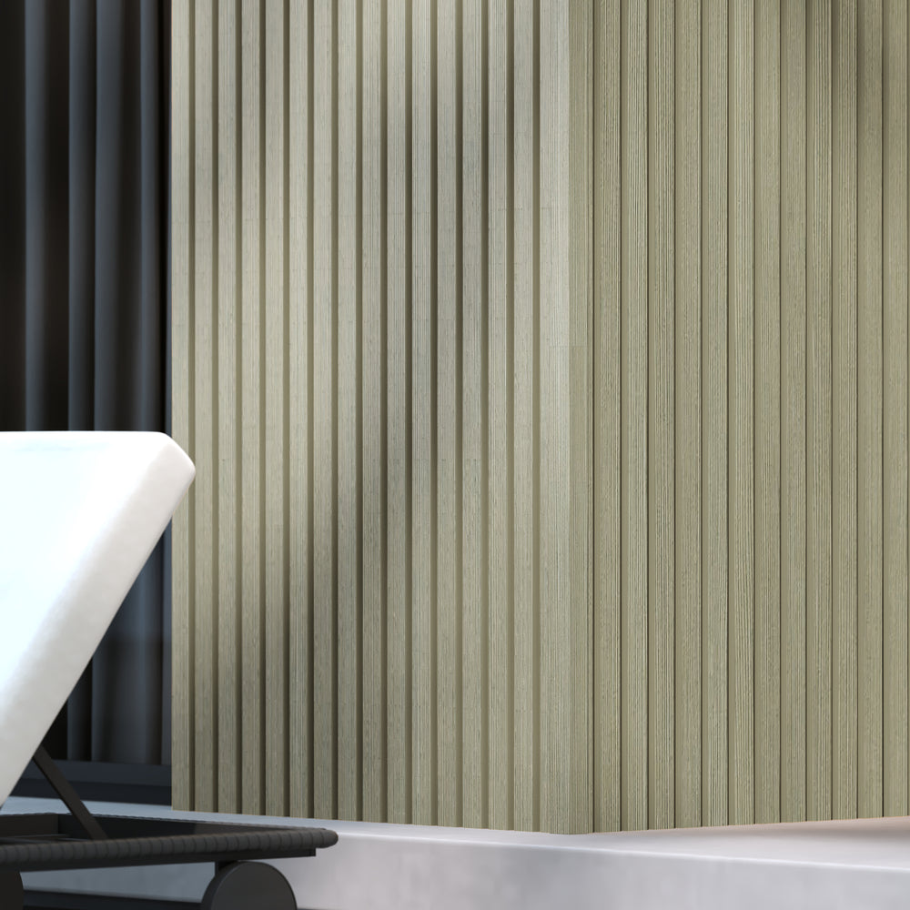 Neowall Natural SlatWall edge seal trim for clean and seamless panel edge finishing