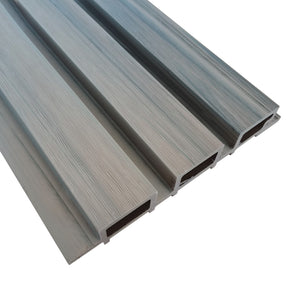 Natural composite slat wall panel by Neowall for interior and exterior wall design