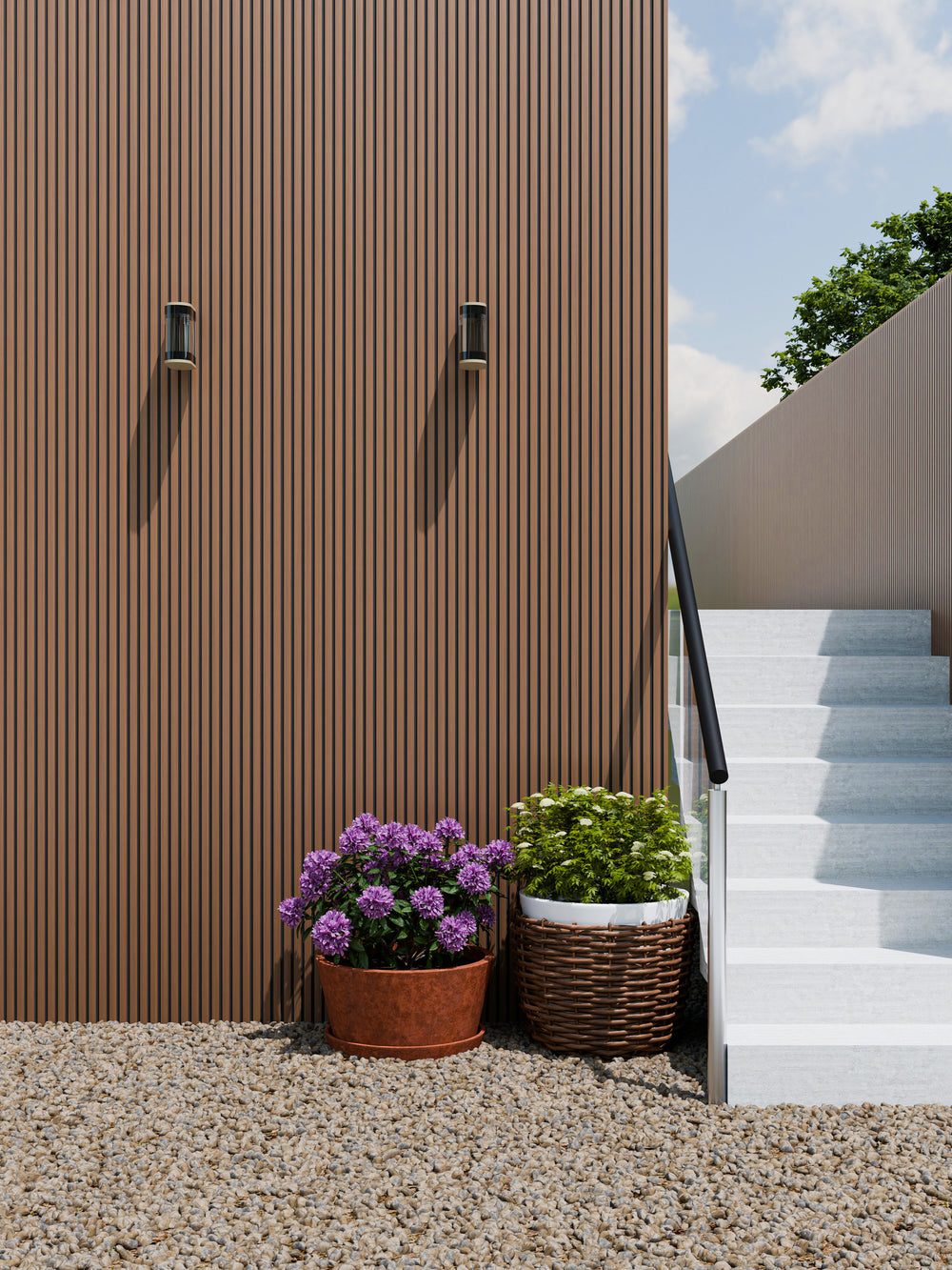 Blackline Series Slatwall Chestnut