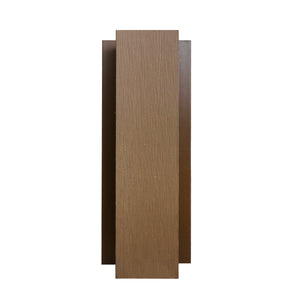 Natural teak composite H trim for clean and consistent cladding joints