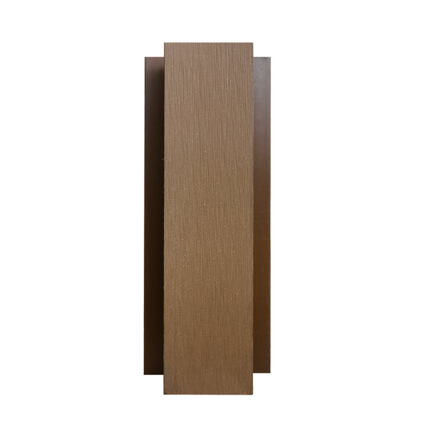 Natural teak composite H trim for clean and consistent cladding joints