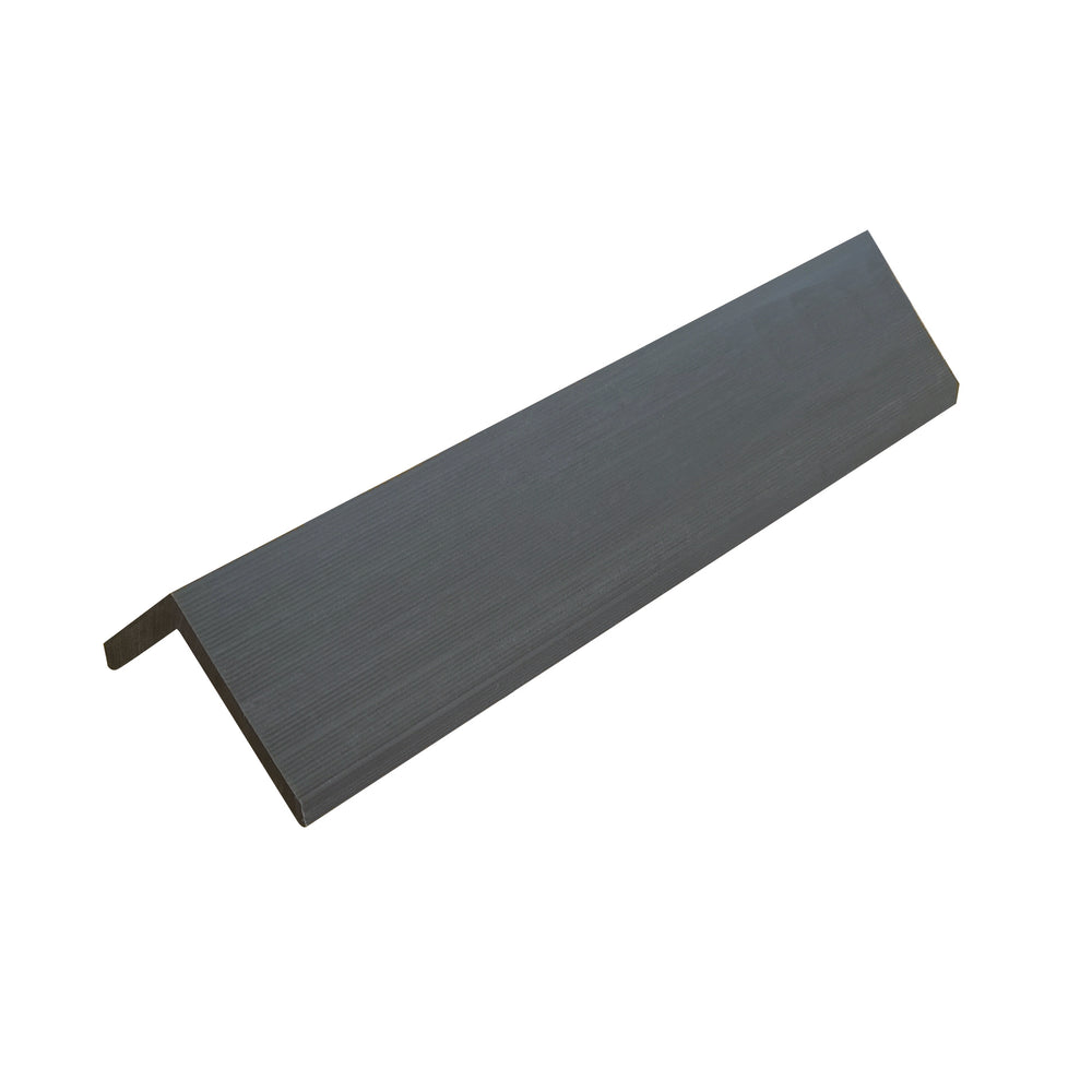 Neowall Anthracite Grey SlatWall edge seal trim for clean and seamless panel edge finishing