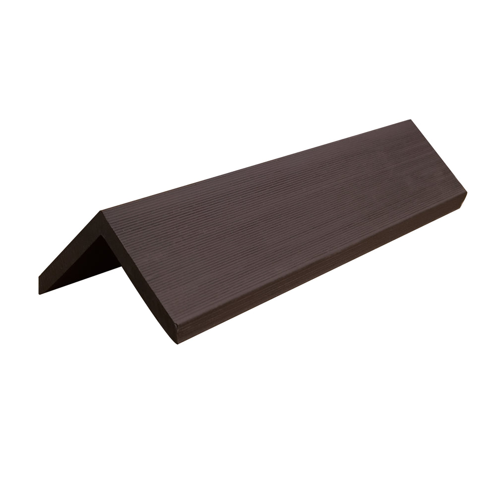 Neowall Chocolate Brown SlatWall edge seal trim for seamless panel edge finishing