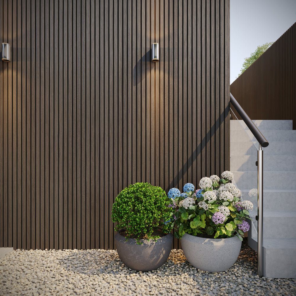 Neowall Composite SlatWall Chocolate Brown wall cladding panel for warm feature walls