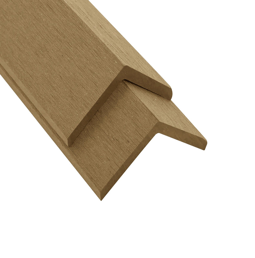 Neowall Teak Edge Seal for composite decking boards – decking trim for covering exposed deck board edges