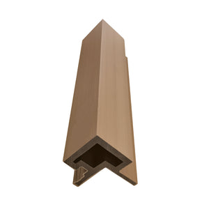 Neowall Teak external trim for SlatWall panels with clean and seamless edge finishing