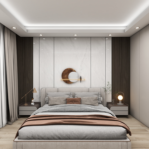 Neowall Vellura Light Grey Marble wall panels with soft marble-effect finish