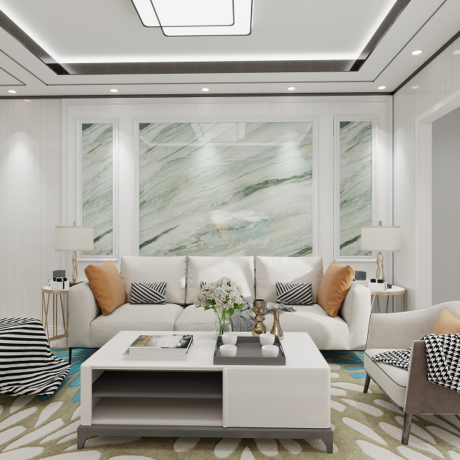 Neowall Vellura Travertine wall panels with natural stone-effect finish